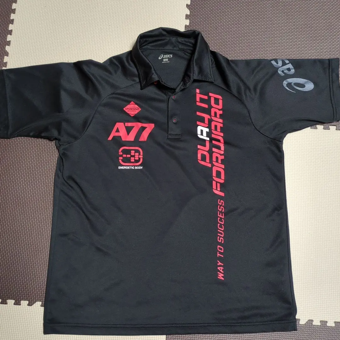 Thumbnail of ASICS A77 Quick-drying Short Sleeve Polo Shirt, Size L