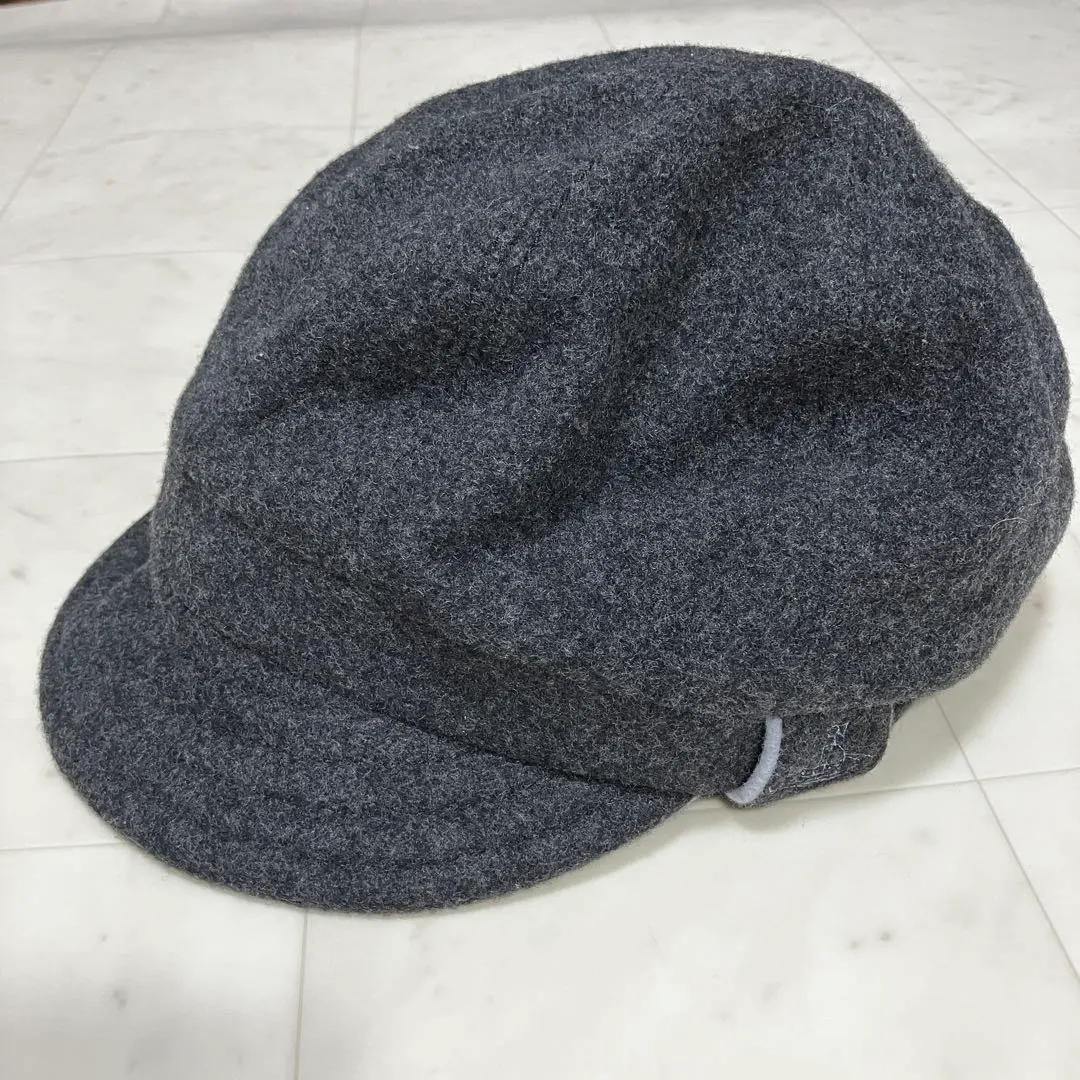 薇薇安·魏斯伍德 羊毛鴨舌帽 灰色刺繡Logo S～M 的縮圖