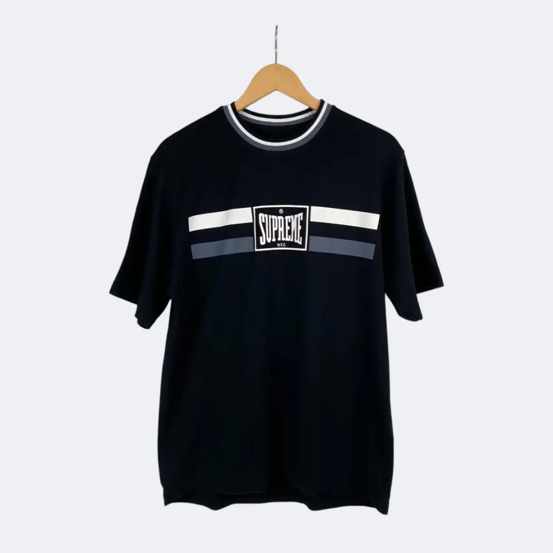 【本物保証 /関税・送料無料】Supreme Warm Up Stripe S/S Top 本物保証 /関税・送料無料】Supreme Warm Up Stripe S/S Top