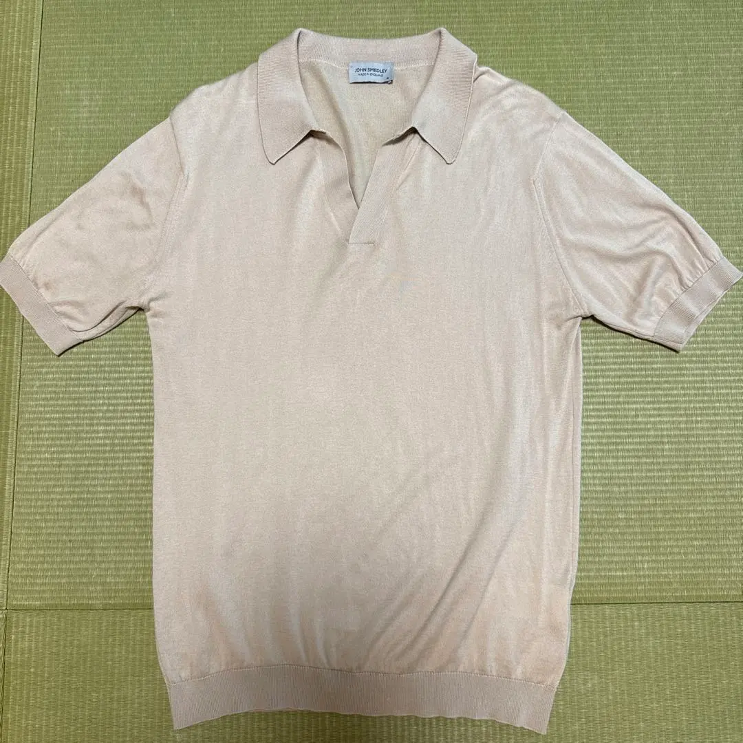 Thumbnail of [Price Reduced] JOHN SMEDLEY Beige Polo Shirt M