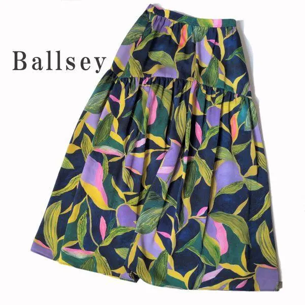 Thumbnail of Ballsey Ballsey Patterned Skirt Lily Print Tiered