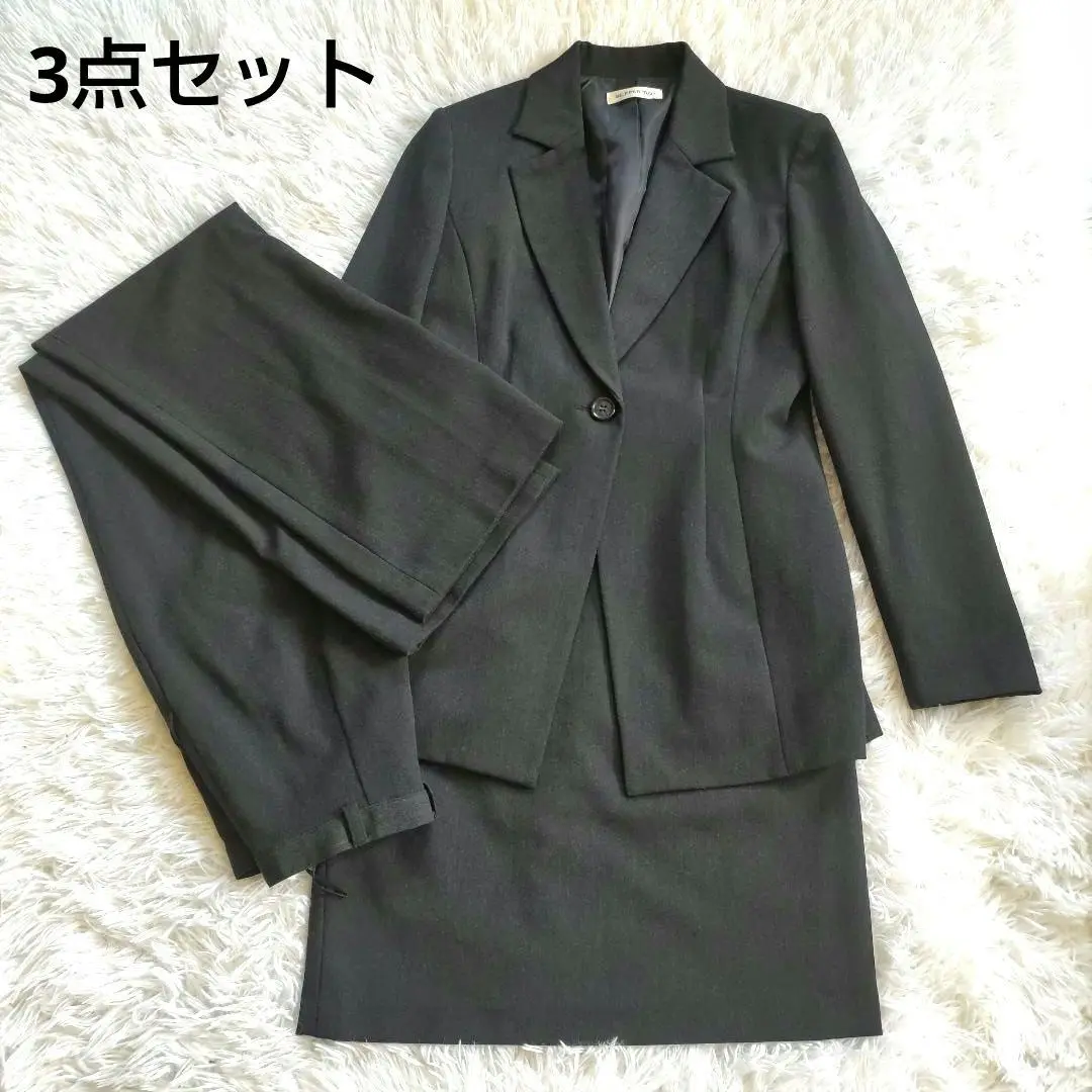 Thumbnail of SELF PORTRAIT Business Suit 3-Piece Skirt Pants Gray