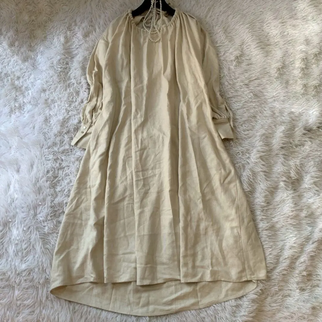 Thumbnail of Eaphi Efi Linen-like Back Gathered Dress