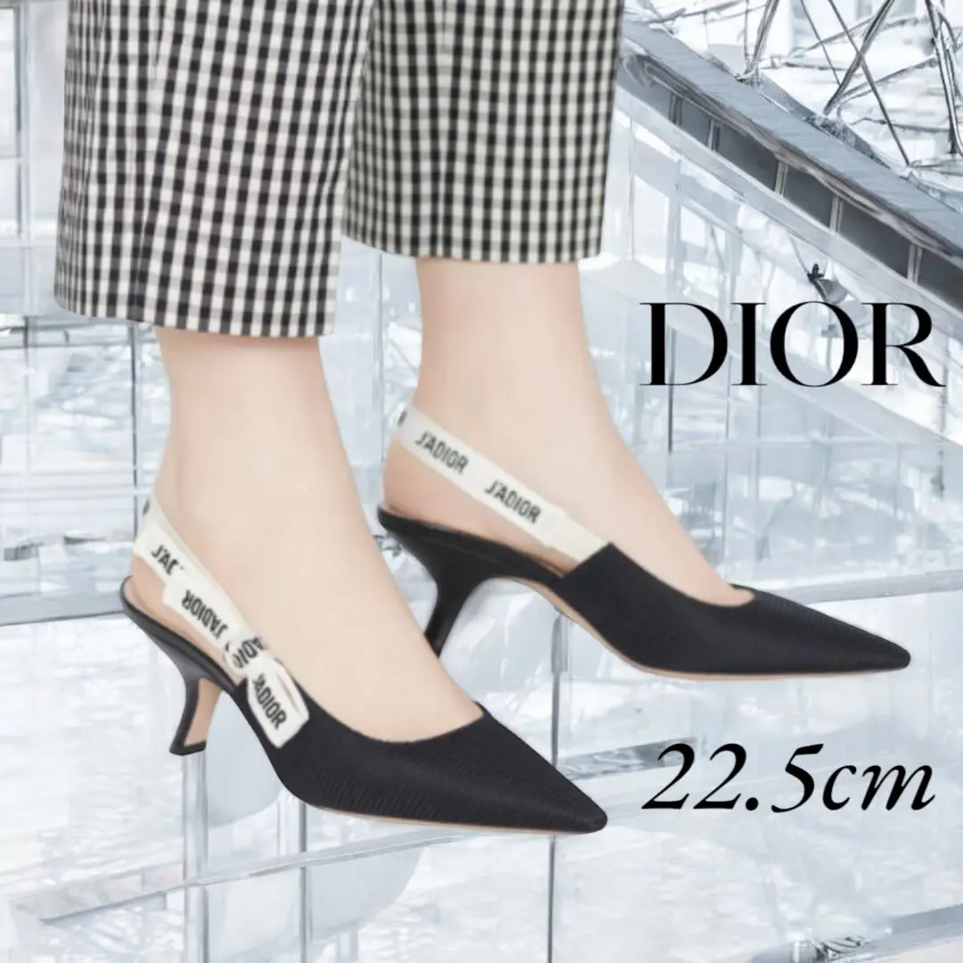 DIOR J’Adior スリングバックフラット DIOR | J'Adior スリングバックフラット テクニカル ファブリック