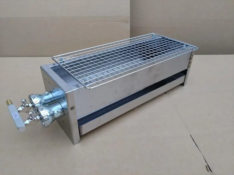 ５日以内に発送します ★ 新品 焼鳥器 串焼き機 プロパンガス 網付き 送料無料 焼鳥器 電気 コンロ ホットプレート 焼き鳥コンロ 家庭用 卓上