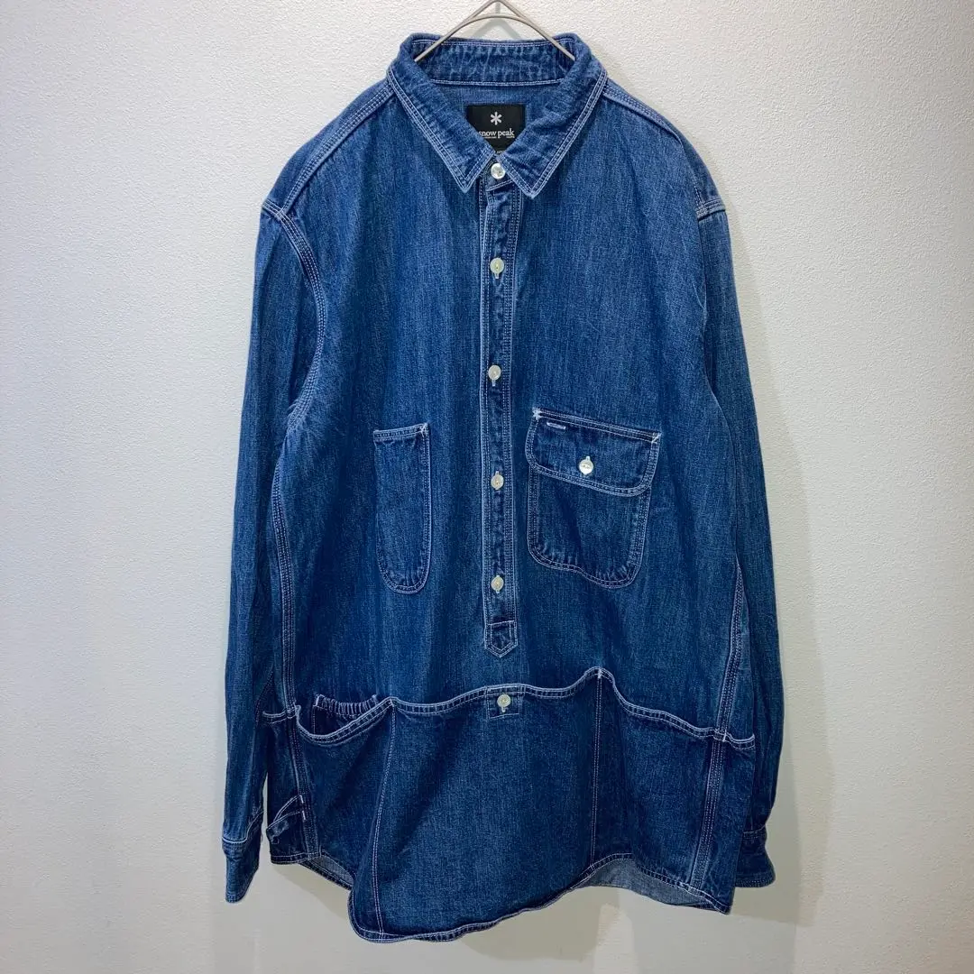 【週末まで】snow peakスノーピーク／デニムシャツ／プルオーバー／Lサイズ 楽天市場】snow peak スノーピーク TAKIBI Light Denim Utility