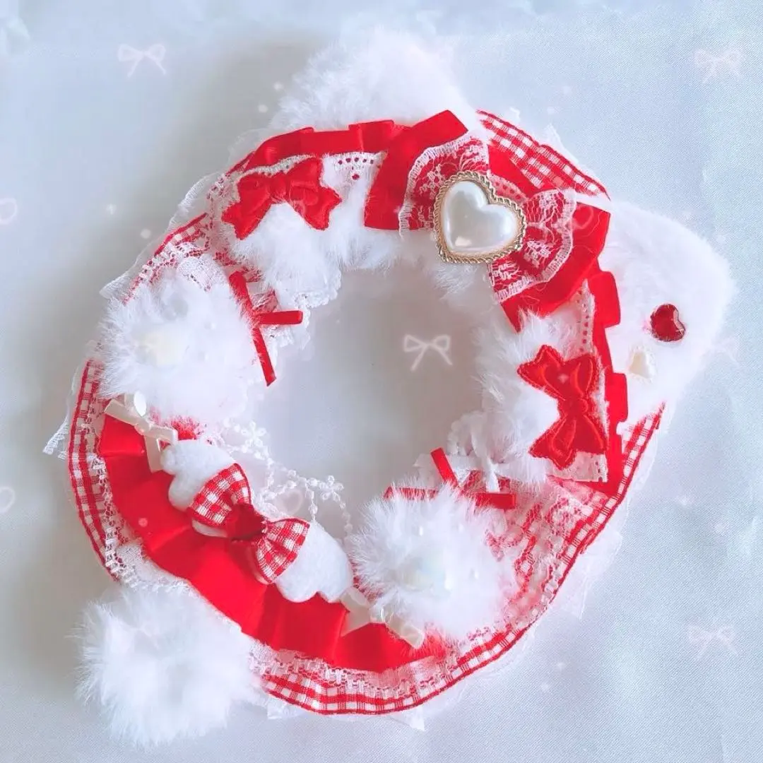 Thumbnail of Trading card case, lace deco, tail, cat, angel wings, mass-produced, hard case, red, check