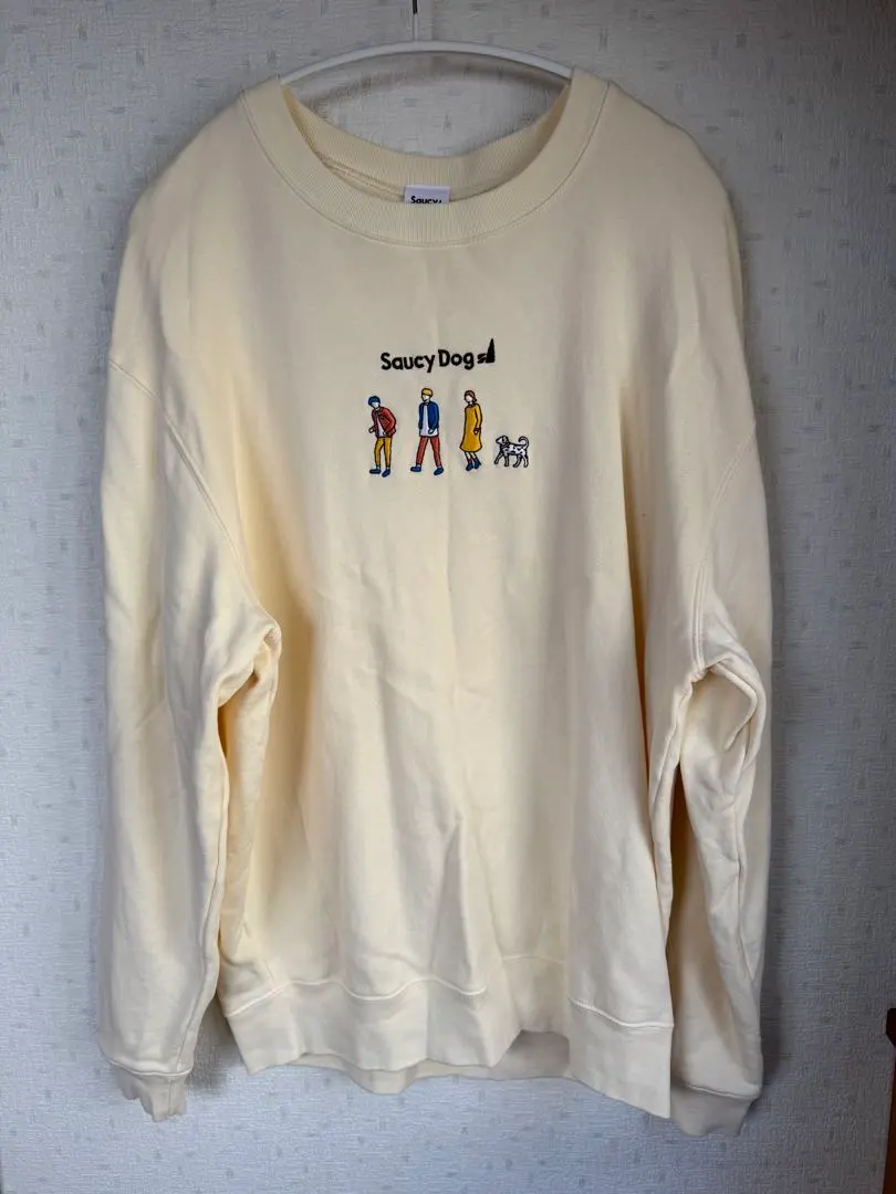 Thumbnail of Saucy Dog Sweatshirt, Size L, Cream Color