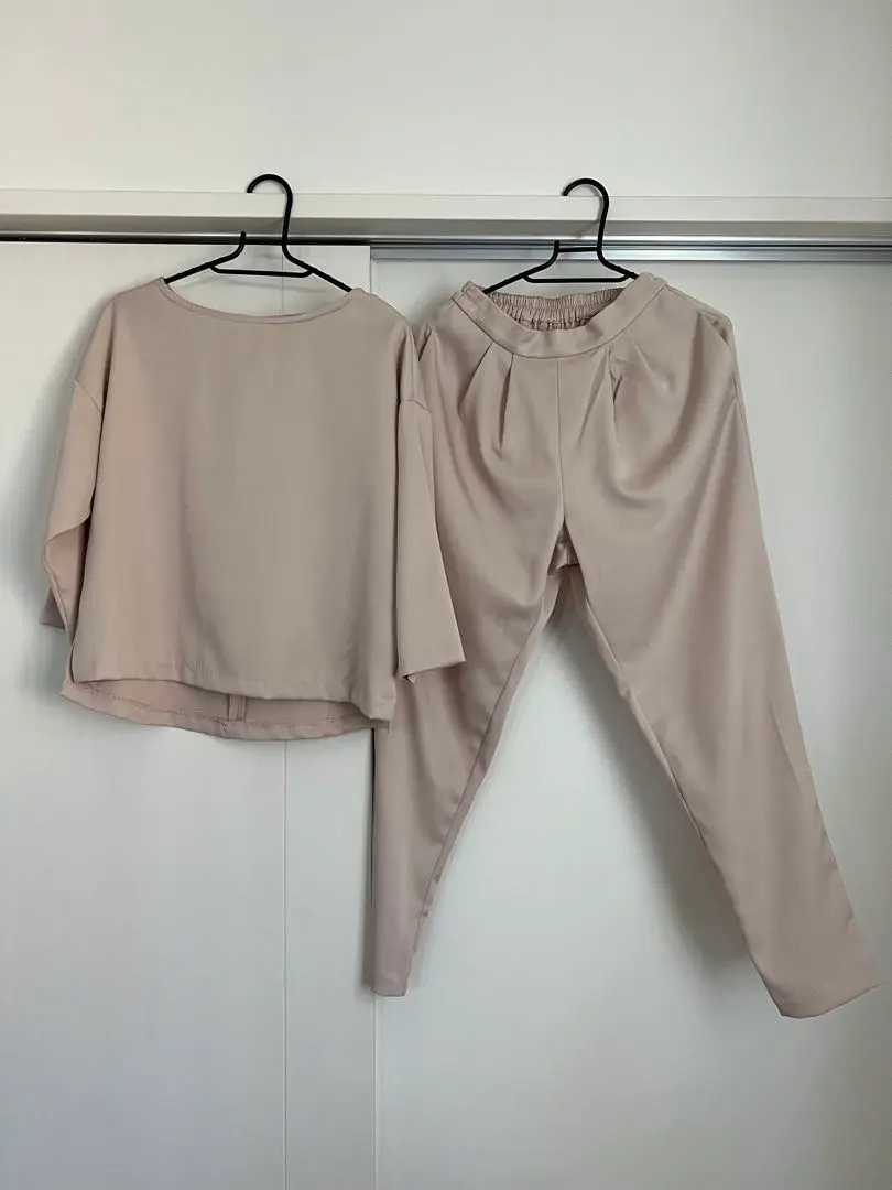 titivate × 武智志穂 リネンライクセットアップ ピンク Mサイズ