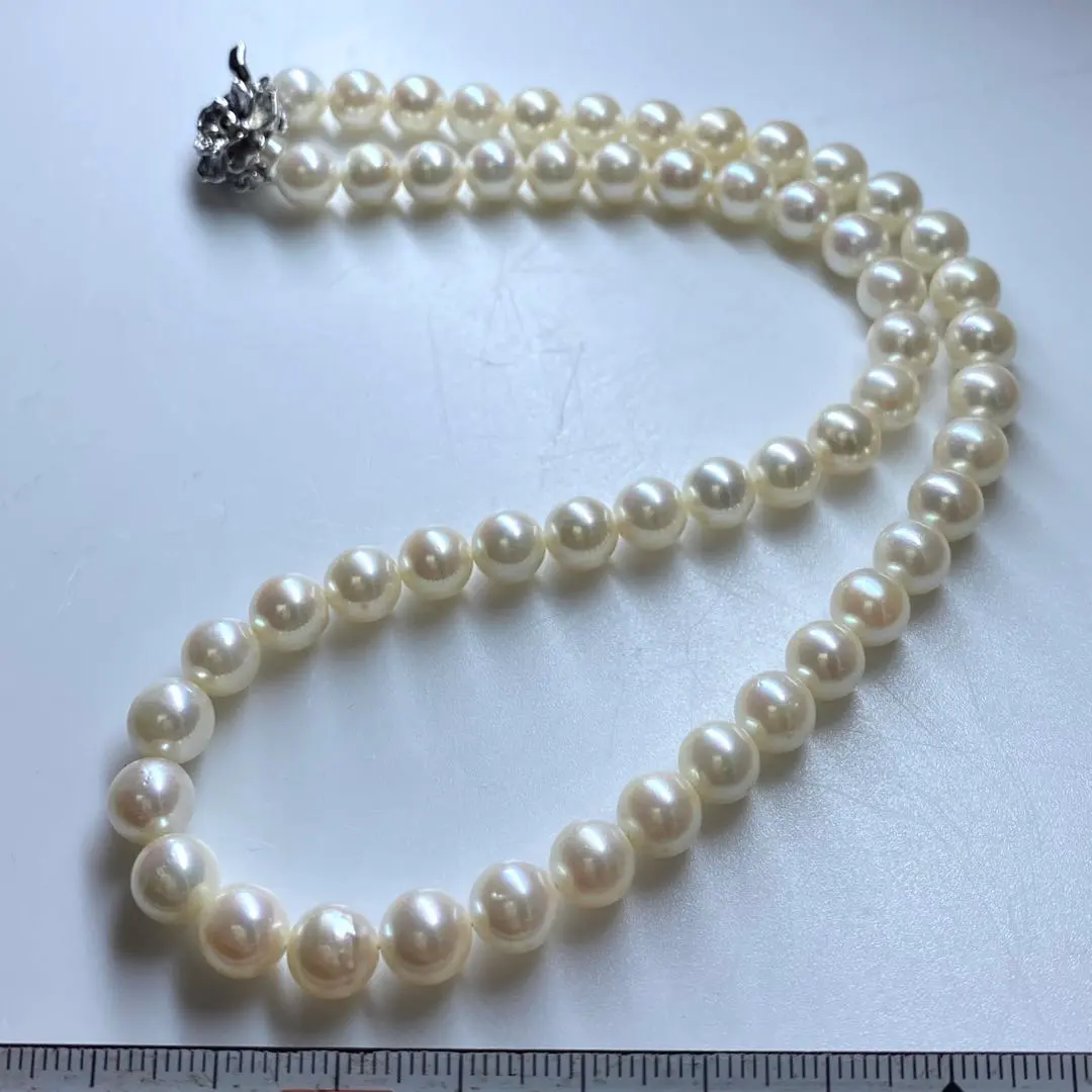 Thumbnail of Genuine Akoya Pearl Necklace 37g Higashi Ki 7-0912☆2F