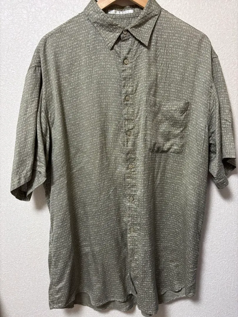 Thumbnail of PERRY ELLIS Patterned Shirt Silk x Rayon Gold