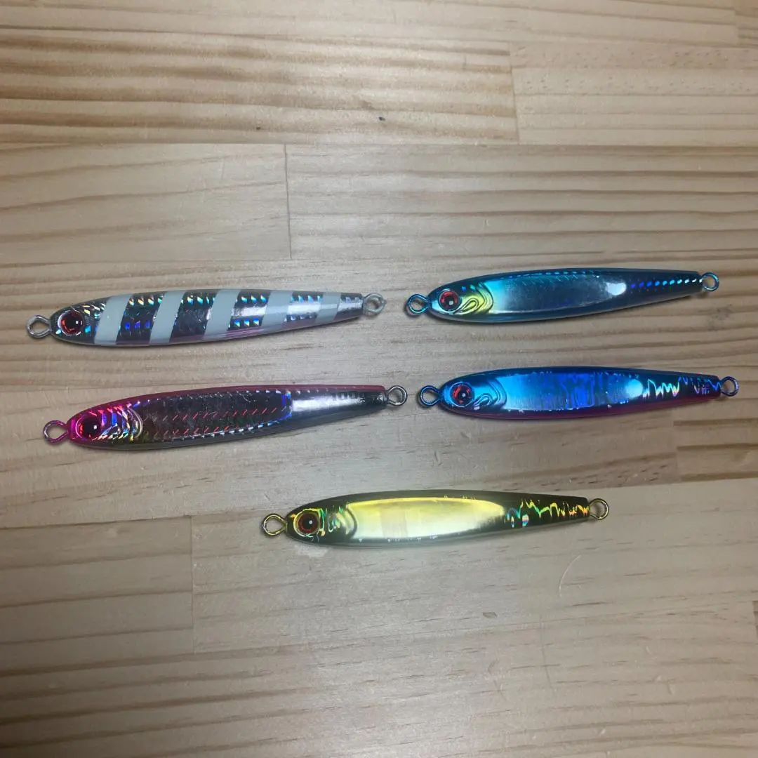 Thumbnail of 5 pieces, 100g, High Specific Gravity! Mixed Tungsten TG Bait Style Jigging Lure