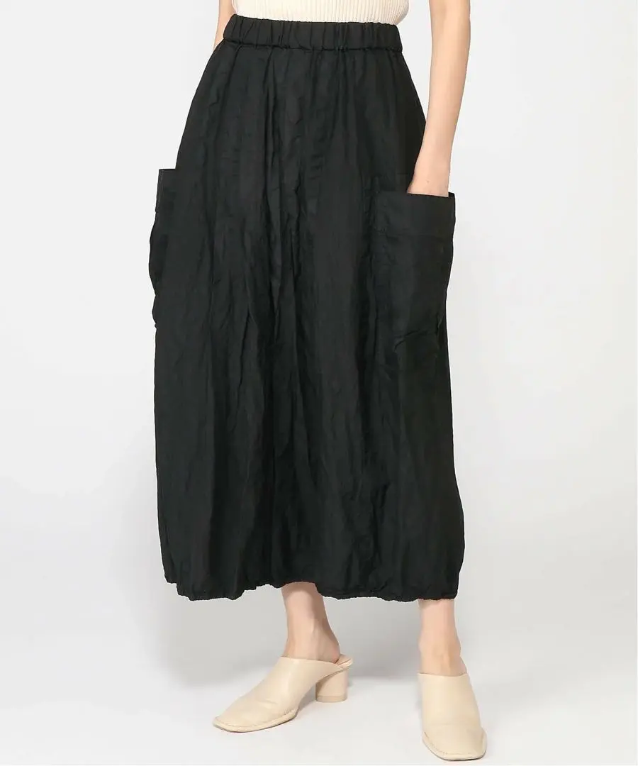 【pas de calais】ストレッチコールスカート✴︎黒✴︎新品未使用タグなし 2025年最新】Pas de calais 柄：無地 その他の人気アイテム