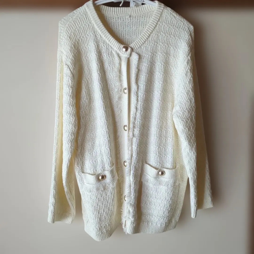 GU 米白色 開襟外套 L 的縮圖