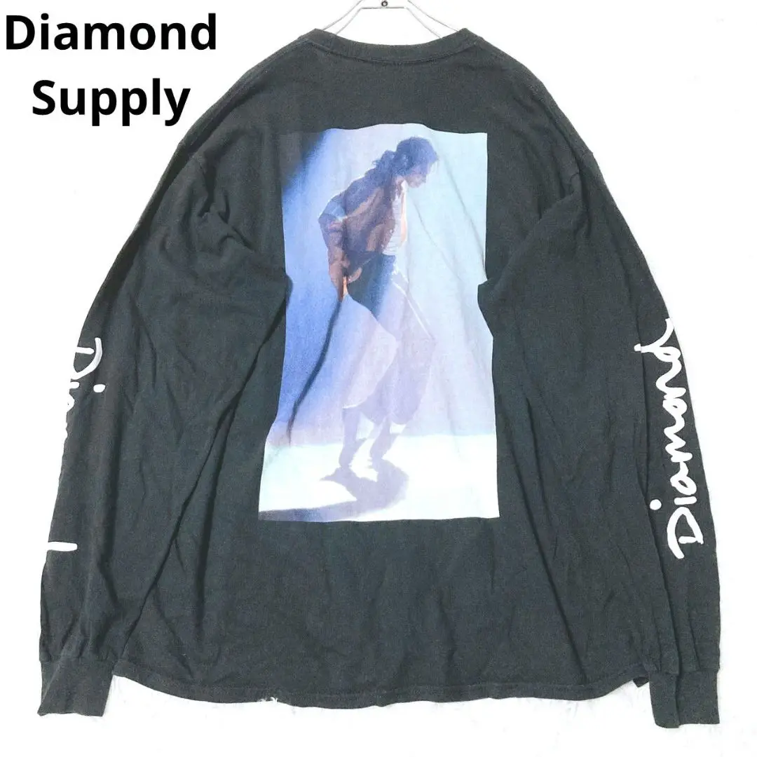 NY人気 【Diamond Supplyダイアモンドサプライ】 バラ蛇 ロンT★ Diamond Supply Co. Tシャツ ダイヤモンドサプライ DMND Gang