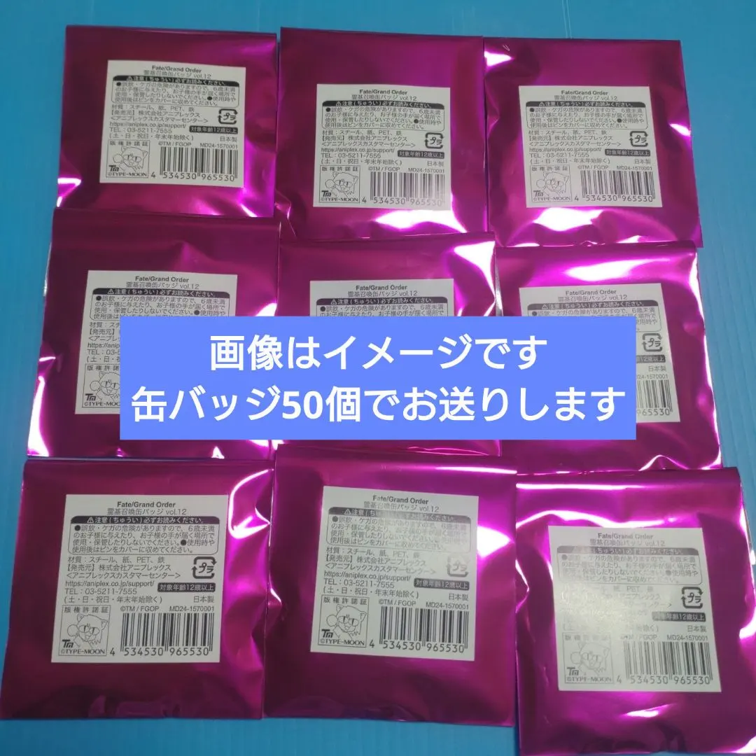 Fate FGO AJ2025 靈基召喚 襟章 vol.12 未開封 50個 的縮圖