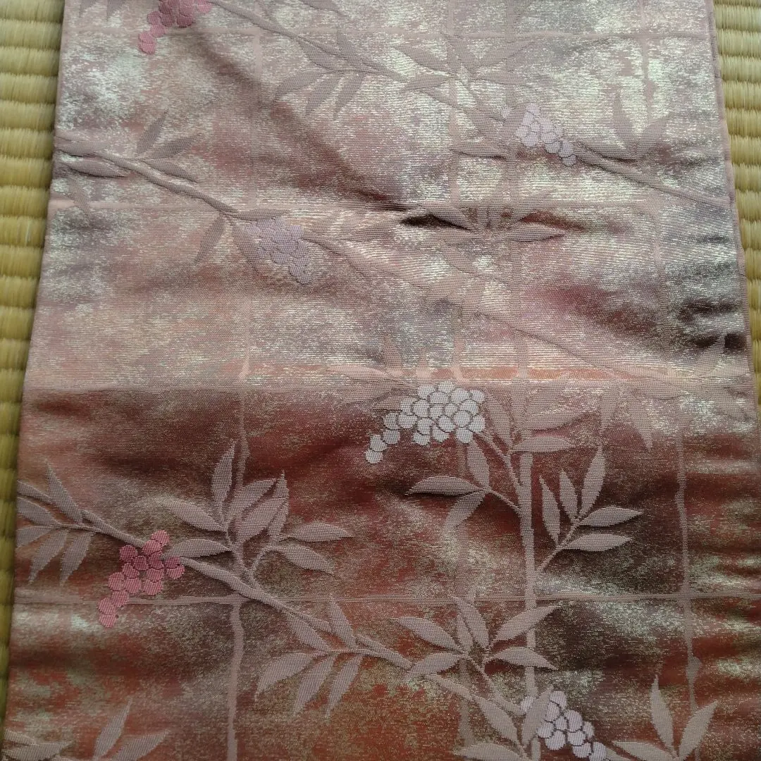 正絹 粉紅色 名古屋帶 的縮圖