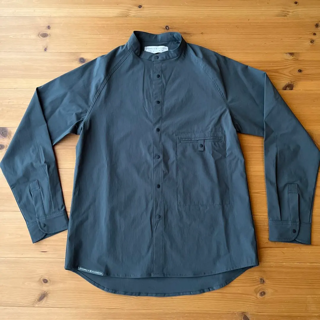 Thumbnail of AXESQUIN ELEMENTS Soft Shell Band Collar Shirt 1