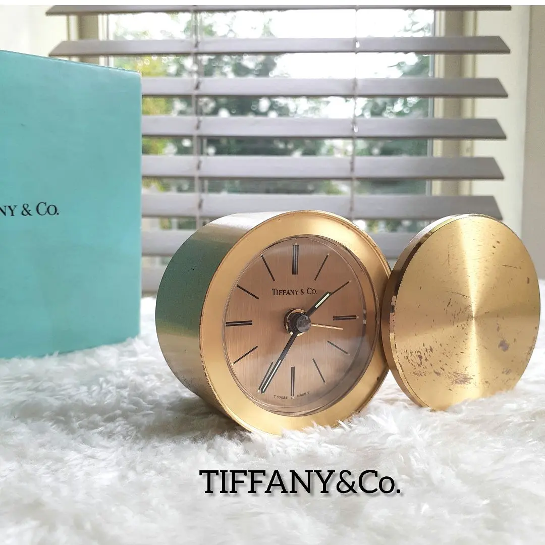 ティファニー TIFFANY＆Co. アトラス テーブルクロック 置き時計 TIFFANY&Co. ティファニー アトラス テーブル クロック アラーム