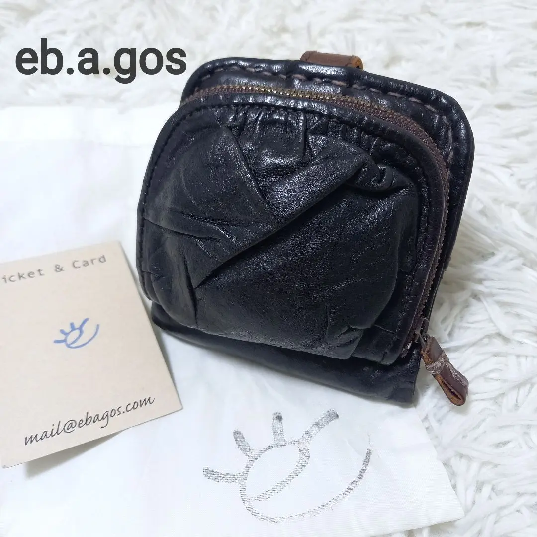 最終価格　新品未使用　eb・a・gos（エバゴス） カードケース ebagos エバゴス フニュ シュリンク カードケース・ブラック - tity