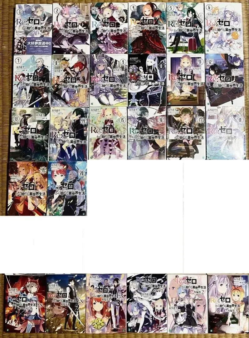 Re:ゼロから始める異世界生活 1巻〜26巻セット リゼロ ラノベ