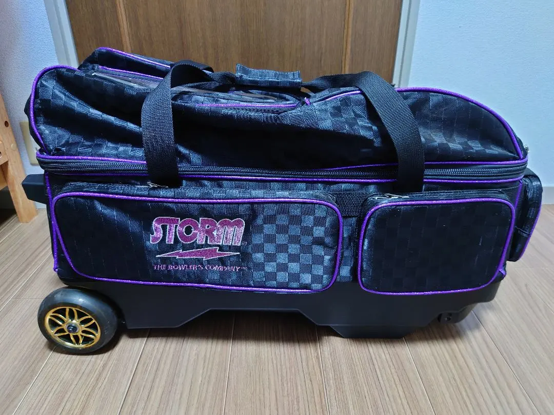 ☆価格変更⭐︎STORM ボウリング用バッグ 3個　おまけ付 SB189-DF 3ボールツアーキャリー（ADD付） - ハイスポーツ社