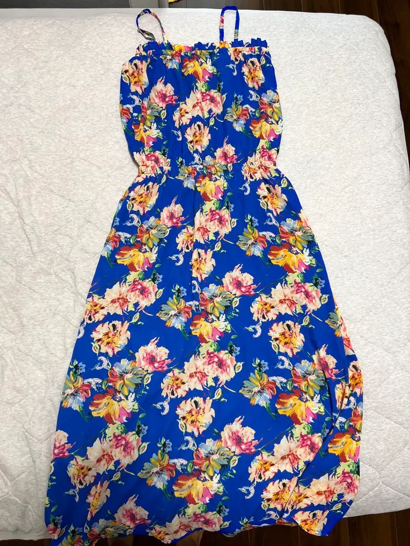 Thumbnail of Floral maxi dress, blue