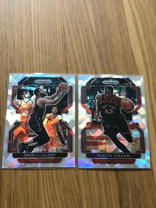 Thumbnail of Two-card set: VanVleet & Siakam Prizm Ice NBA cards