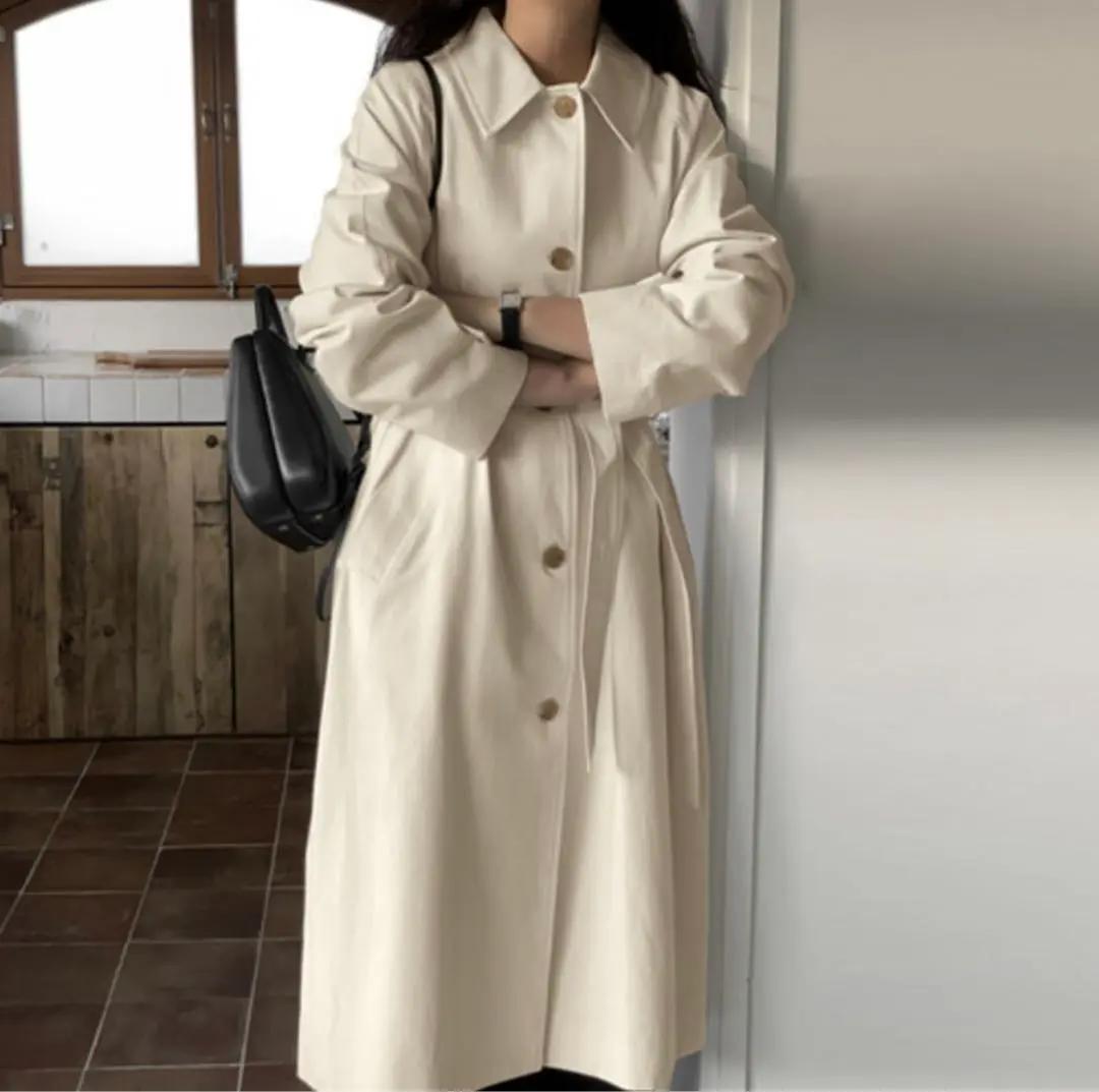 LAURENHI シングルハーフトレンチコート 464e78457d6bf06ba3f78c5a13e4e0