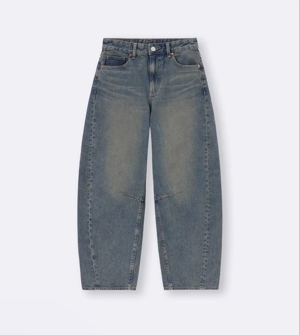 Thumbnail of Barrel leg jeans, cropped length