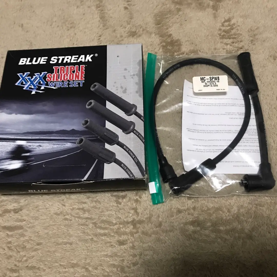 taylor プラグコード　スポーツスター　XL1200X 2本　コイル用 テイラー プラグコード スポーツスターモデル - SUMAX