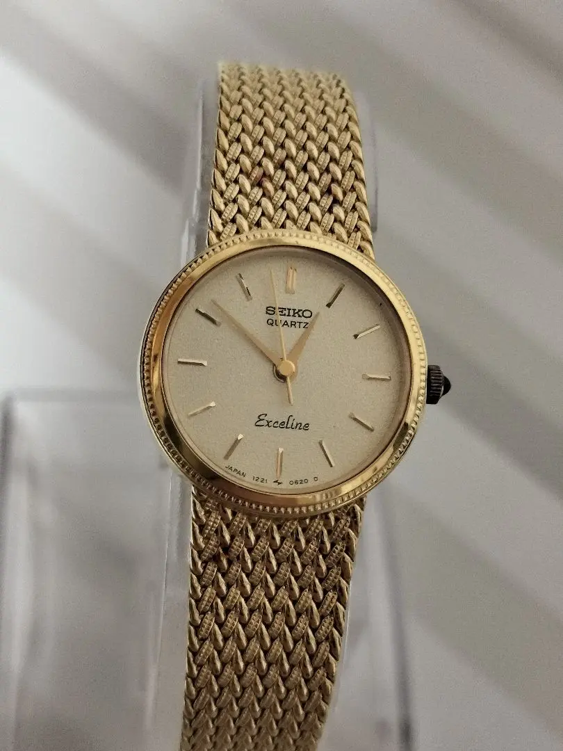 超美品SEIKO セイコー Exceline エクセリーヌ 1221-0100 SEIKO セイコー エクセリーヌ EXELINE レディース カボション