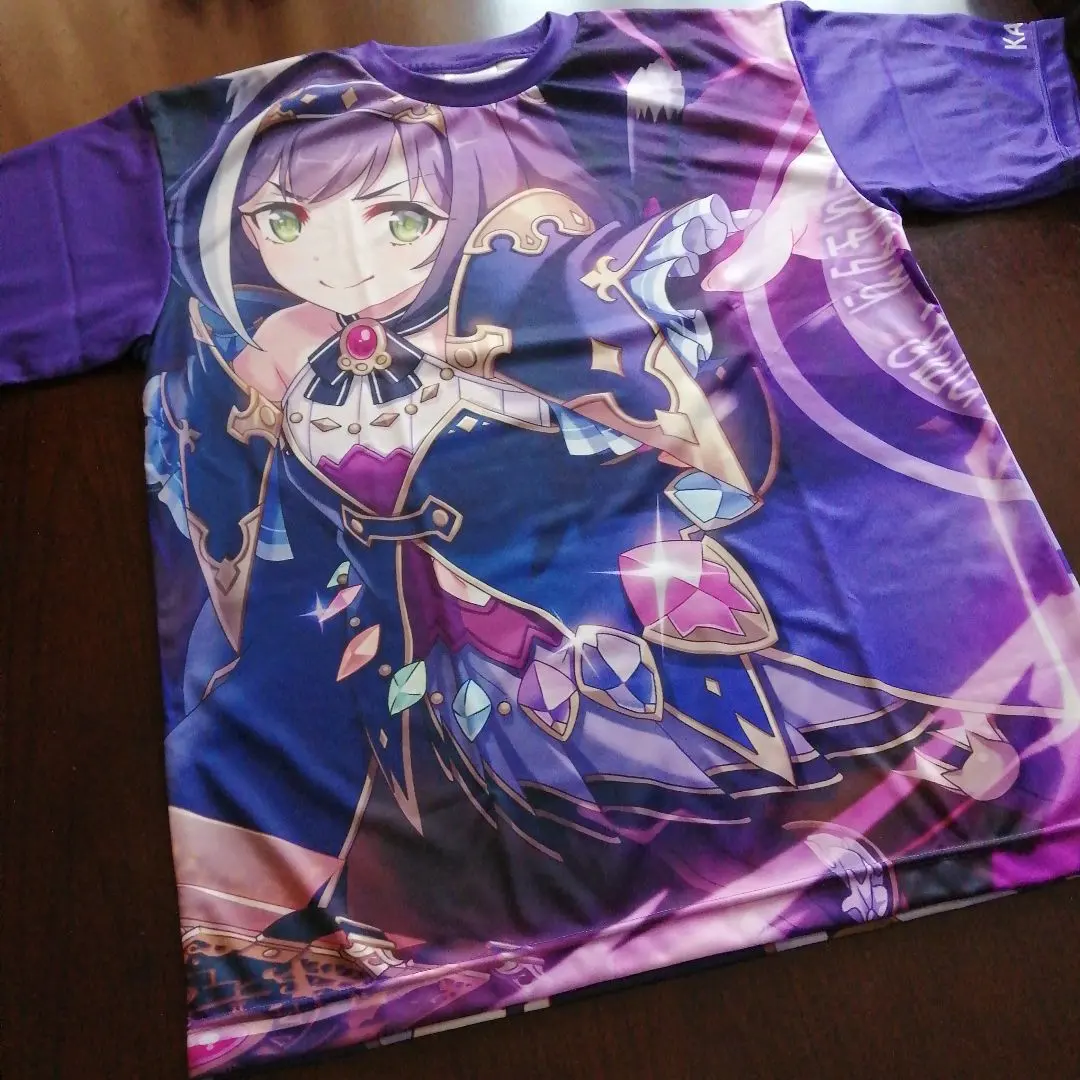 Thumbnail of Princess Connect Kyaru Full Graphic T-shirt - Size L