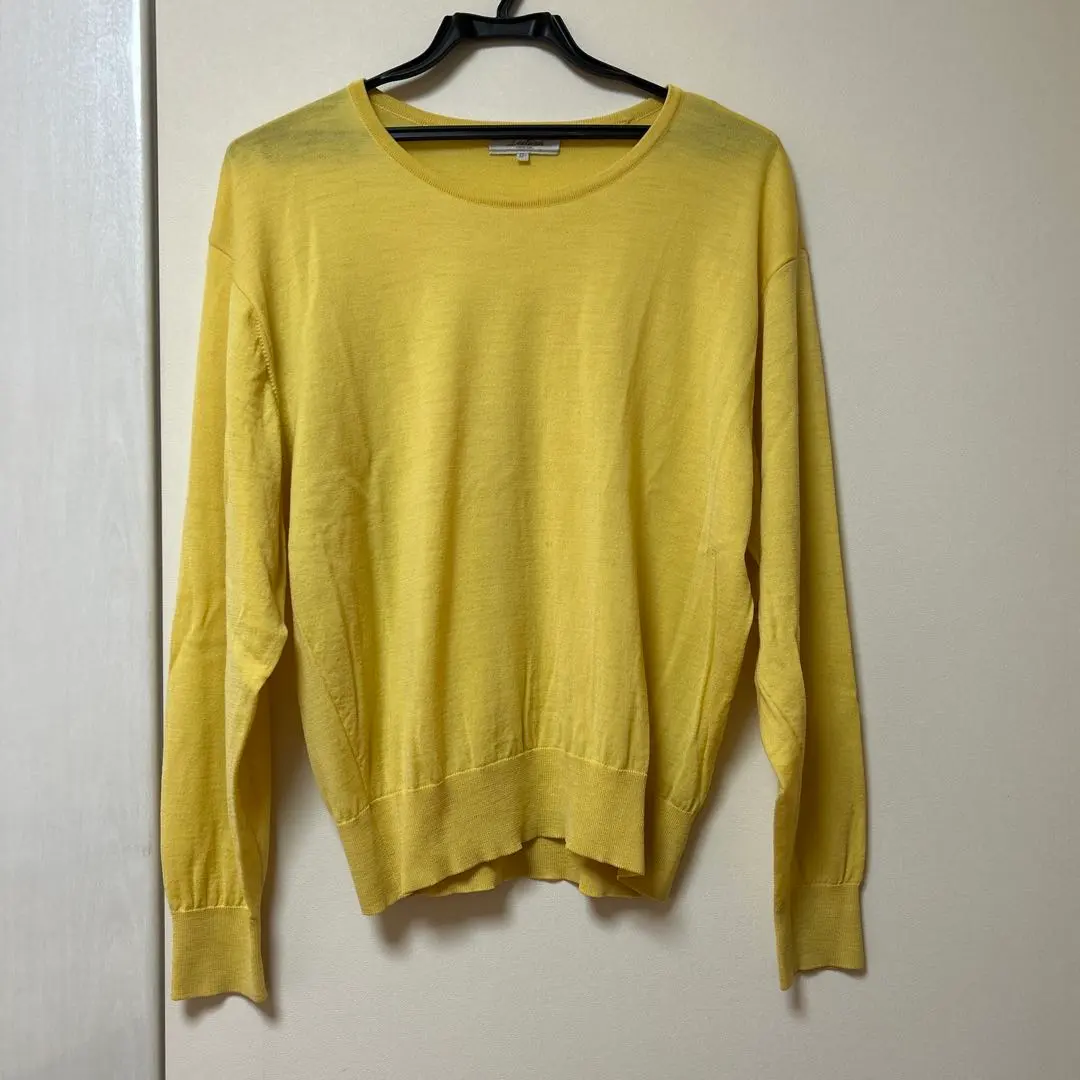 Thumbnail of Leilian Yellow Long Sleeve Knit Sweater