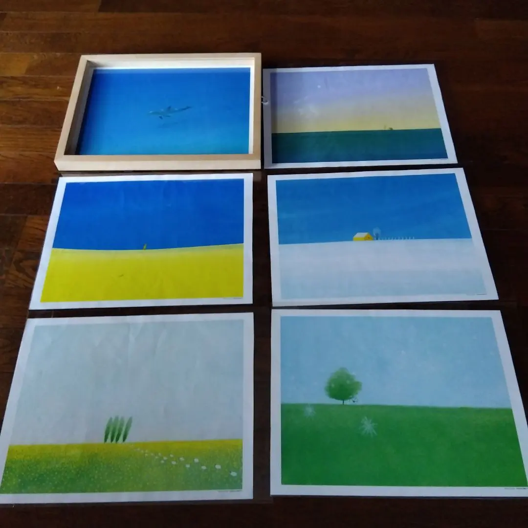 Thumbnail of Yo Shomei Art Posters - Set of 6 with Frames - Spring, Summer, Autumn, Winter