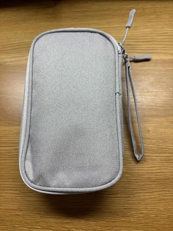 Thumbnail of Silver Travel Pouch with Multiple Compartments