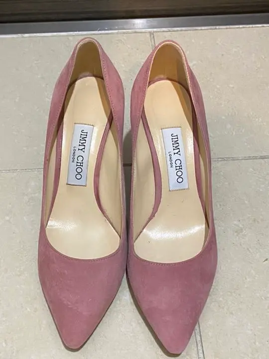 Thumbnail of JIMMY CHOO Suede Pumps, Light Pink