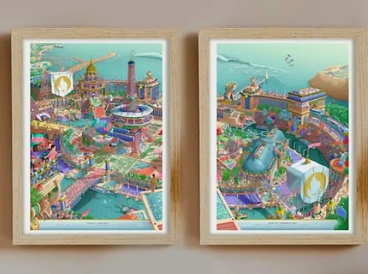 Paris 2024 Olympic logo, poster design & look of the games