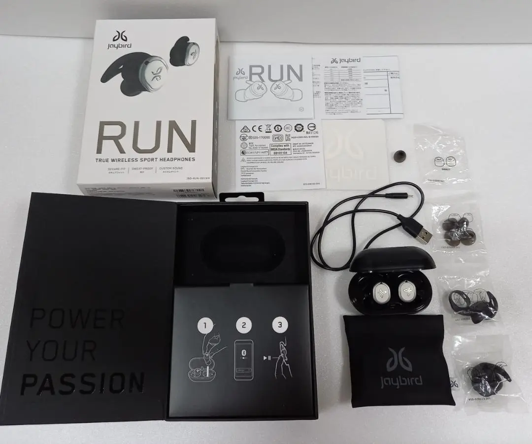 【新品】付属全て有⭐︎Jaybird RUN ワイヤレスイヤホン Jaybird ペアランイヤホン ユーザーマニュアル