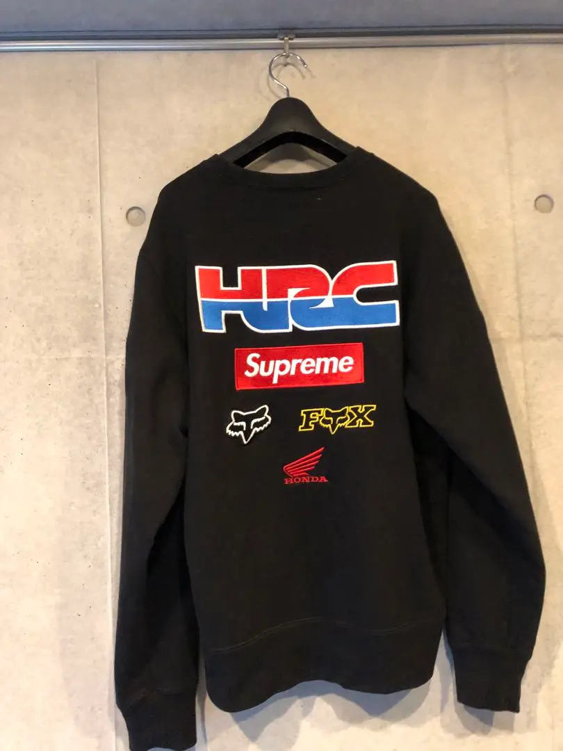 【値下げ可】Supreme HRC ブラックスウェット 2025年最新】supreme honda fox racing crewneckの人気アイテム