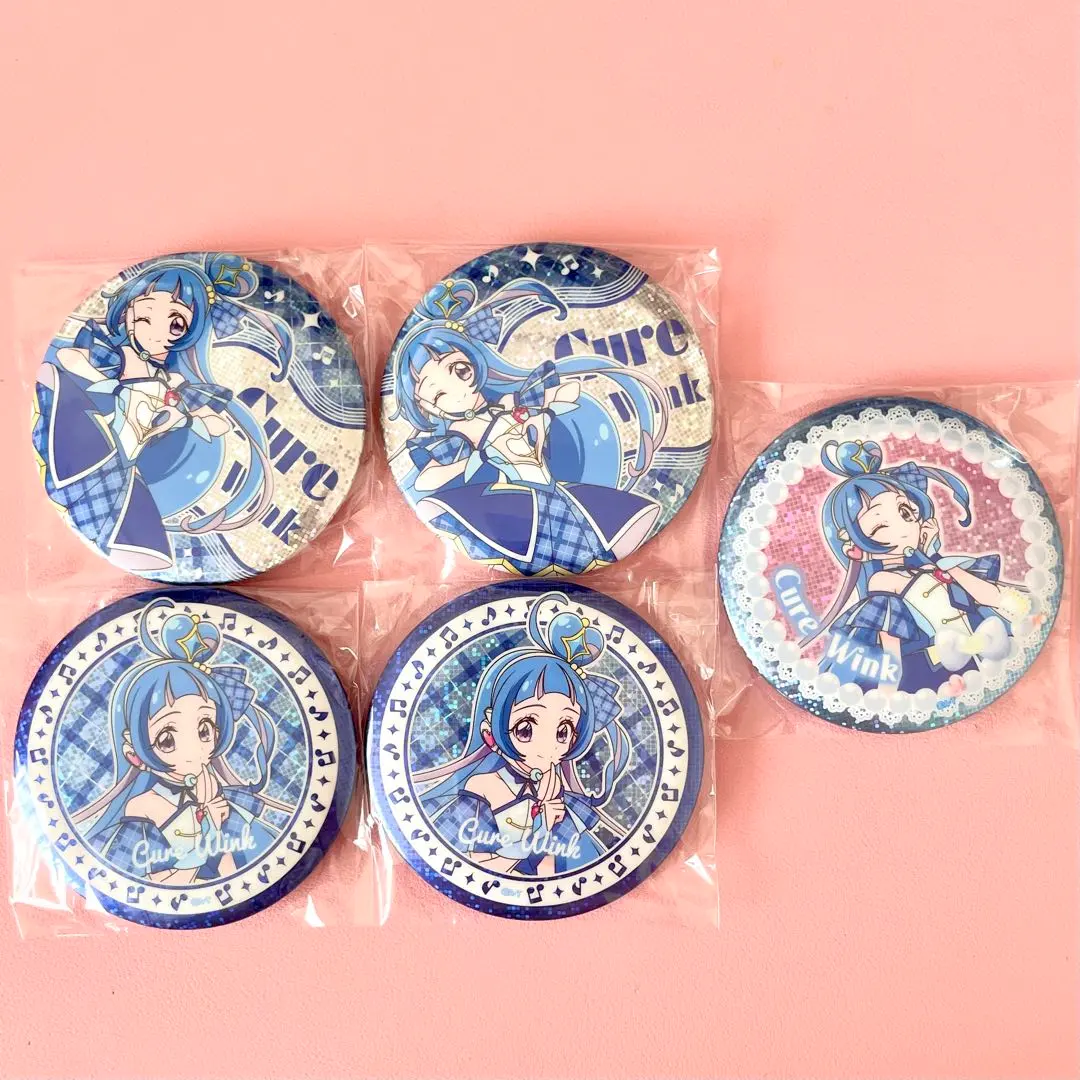 Thumbnail of Kimi to Idol PreCure BIG Hologram Can Badge Cure Wink