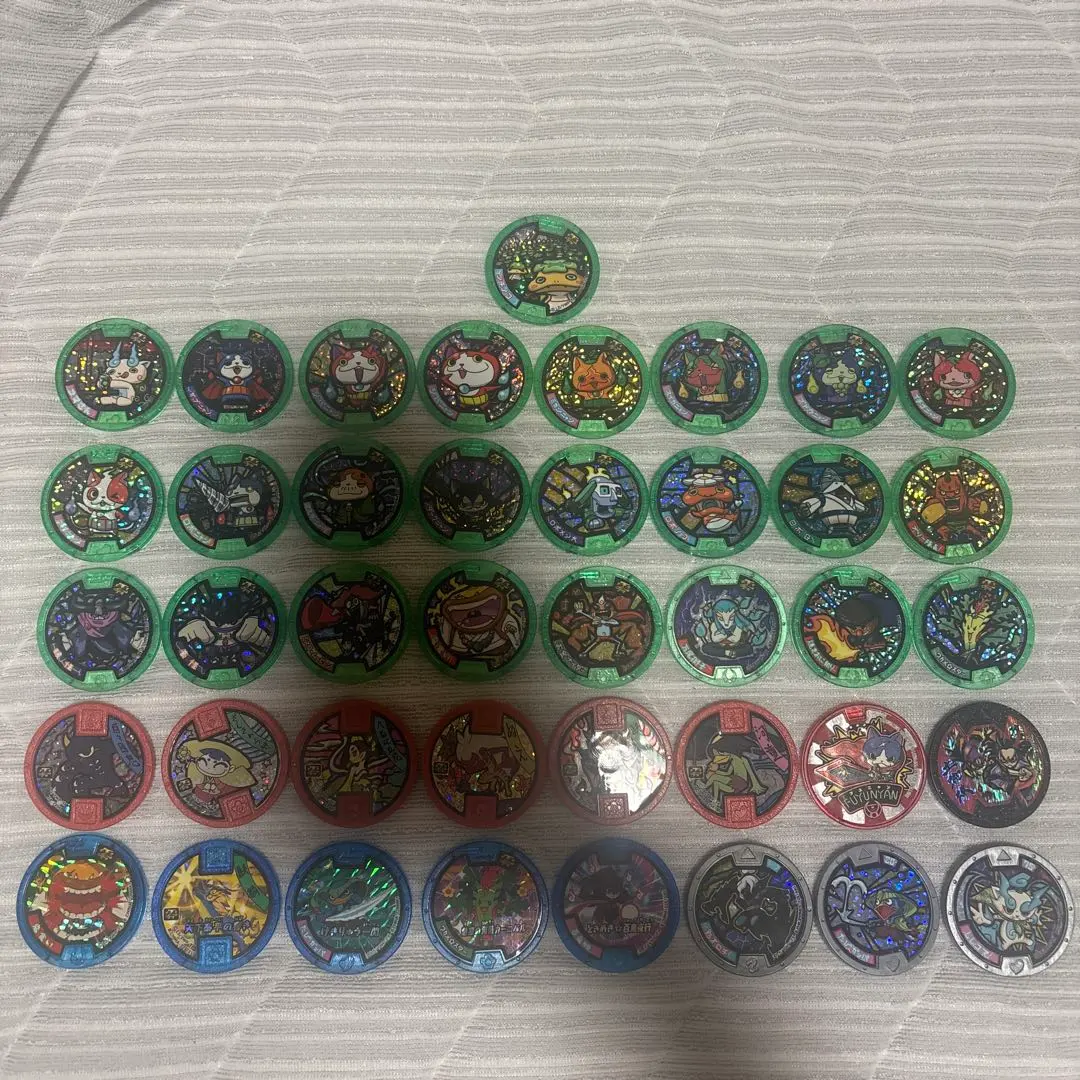 Thumbnail of Yo-kai Medals - Lot of 41 - Shiny/Glittering Medals ONLY!!