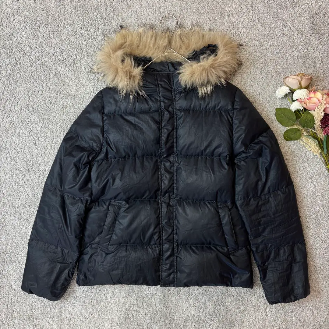 Thumbnail of Chocolat Finelobe Down Jacket Fur Collar Real Down Black