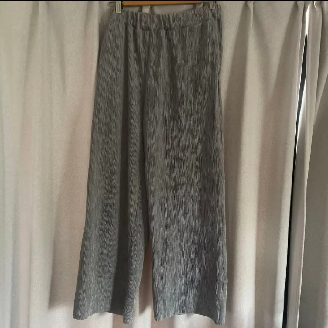 LEPSIM 易穿長褲 附內襯 摩卡卡其 灰色 寬褲 的縮圖