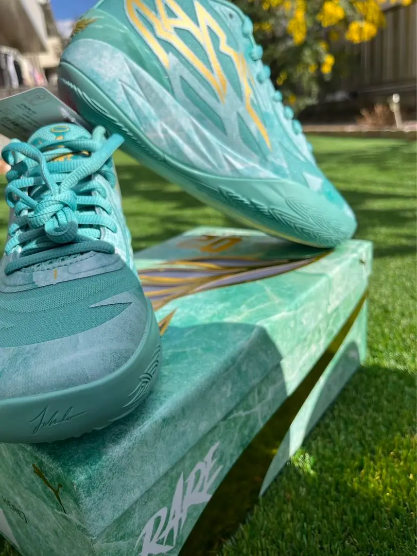 ラメロボール　NBA PUMA MB02 バスケットシューズ　箱無し 国内 6/9 発売】PUMA MB.02 BE YOU “Purple/Multi” (プーマ