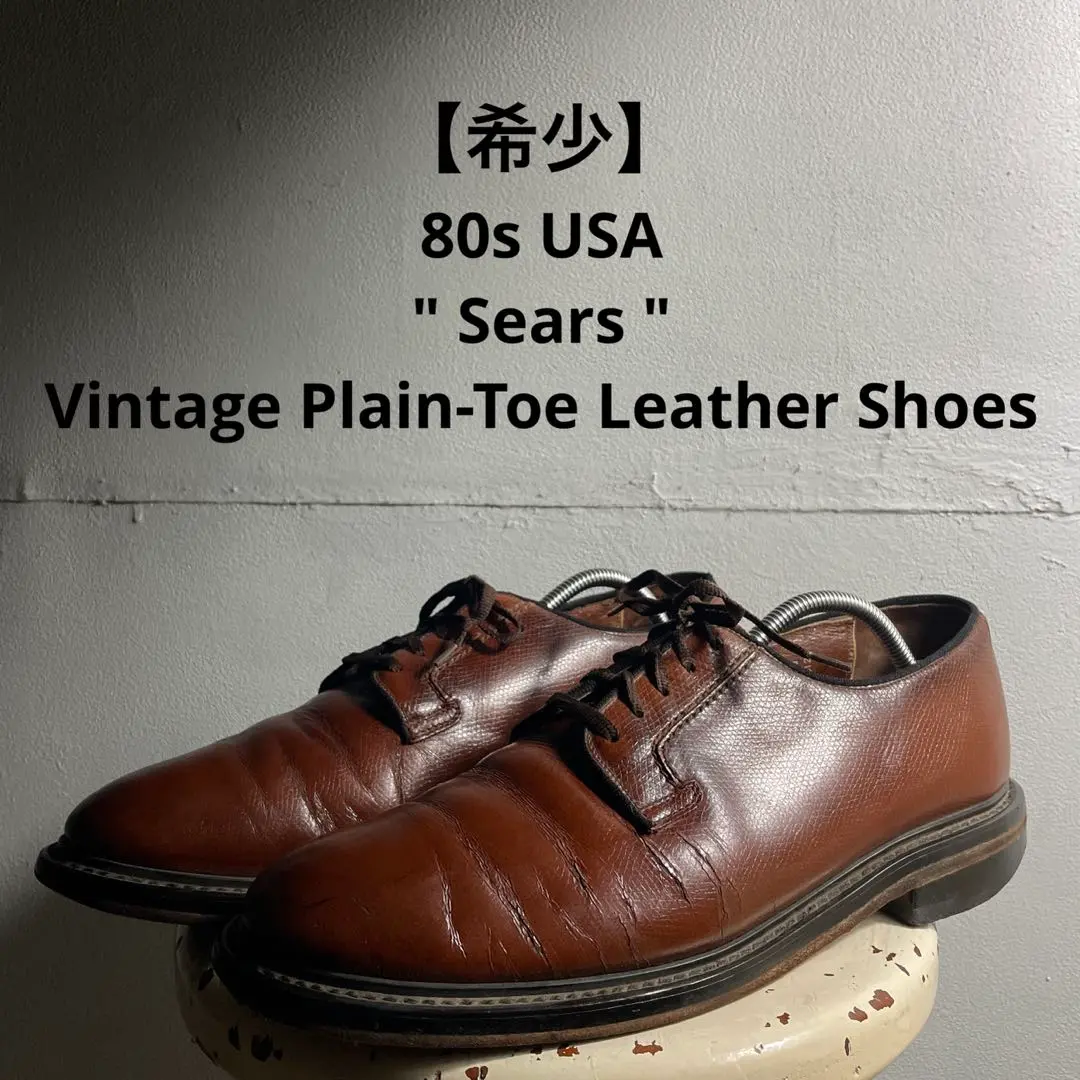 良品 90s シアーズ SEARS ウィングチップシューズ 黒革靴 29センチ 良品 90s シアーズ SEARS ウィングチップシューズ 黒革靴 29