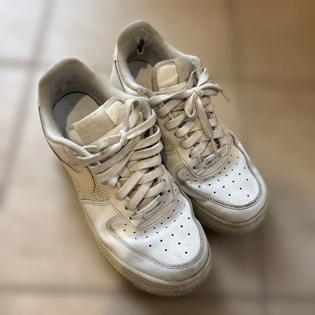 Thumbnail of Nike Air Force 1 white sneakers, 25cm