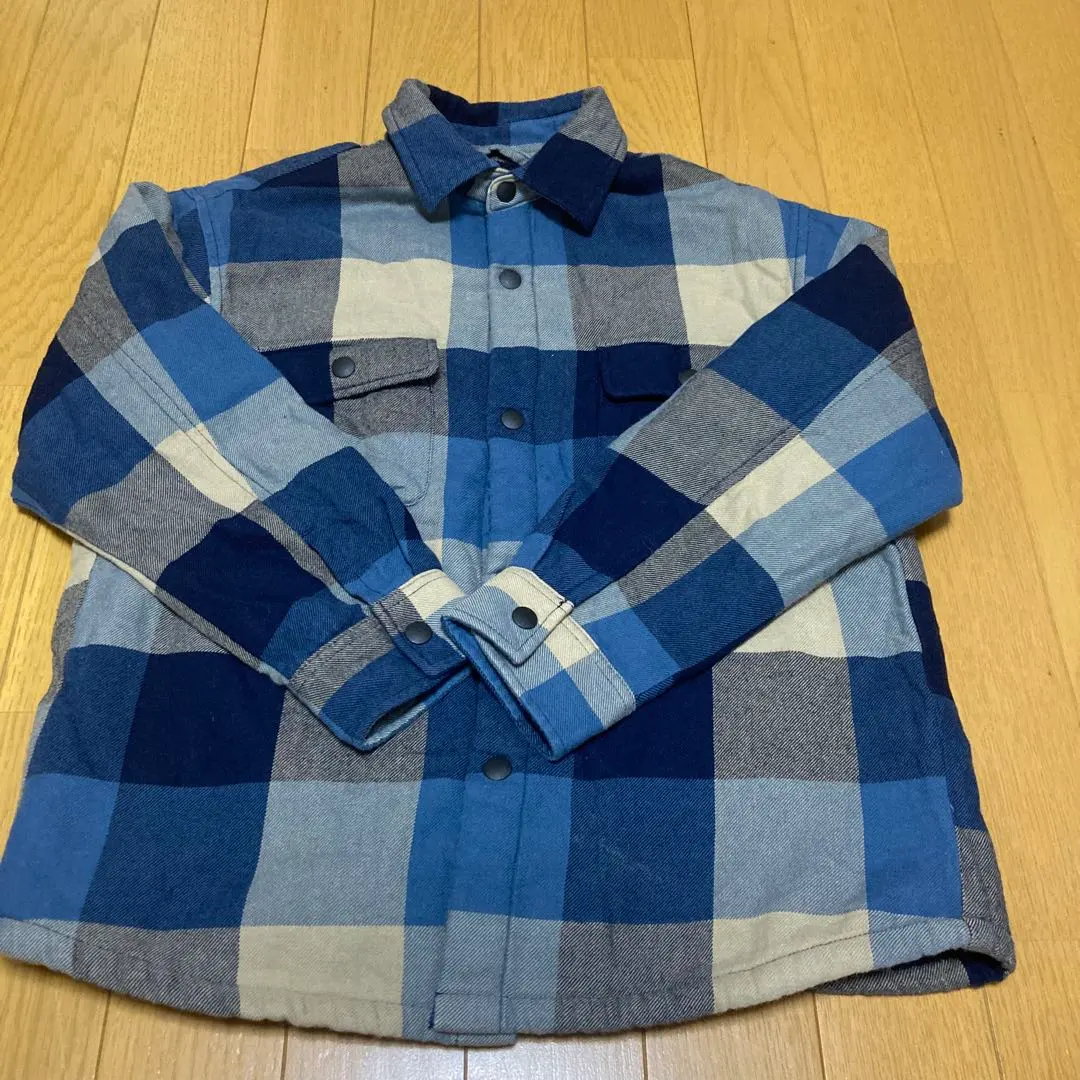 Thumbnail of New! Uniqlo Blue Check Fleece Jacket 130