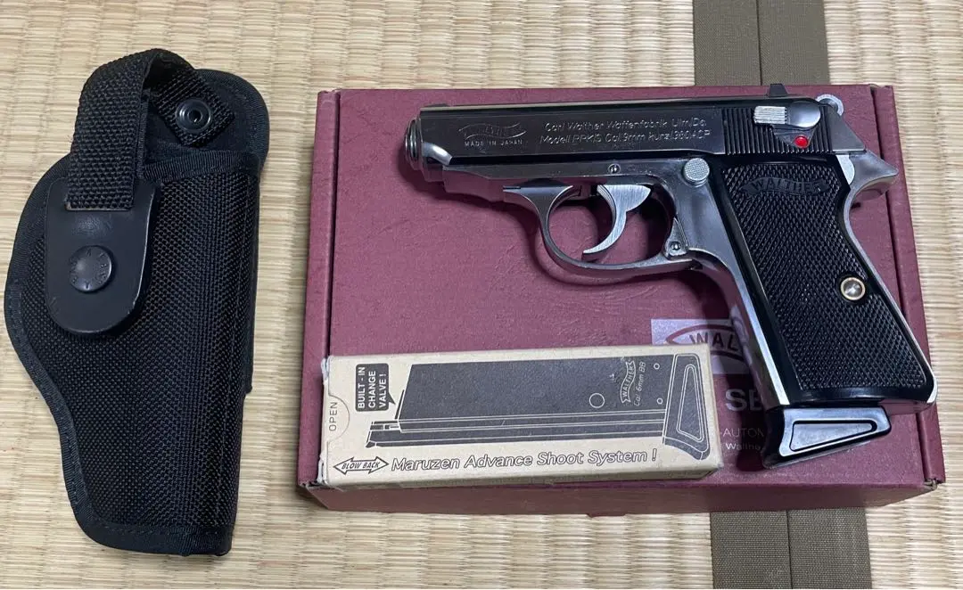 マルゼンワルサーppk/s シルバーホルスター、予備マガジン
