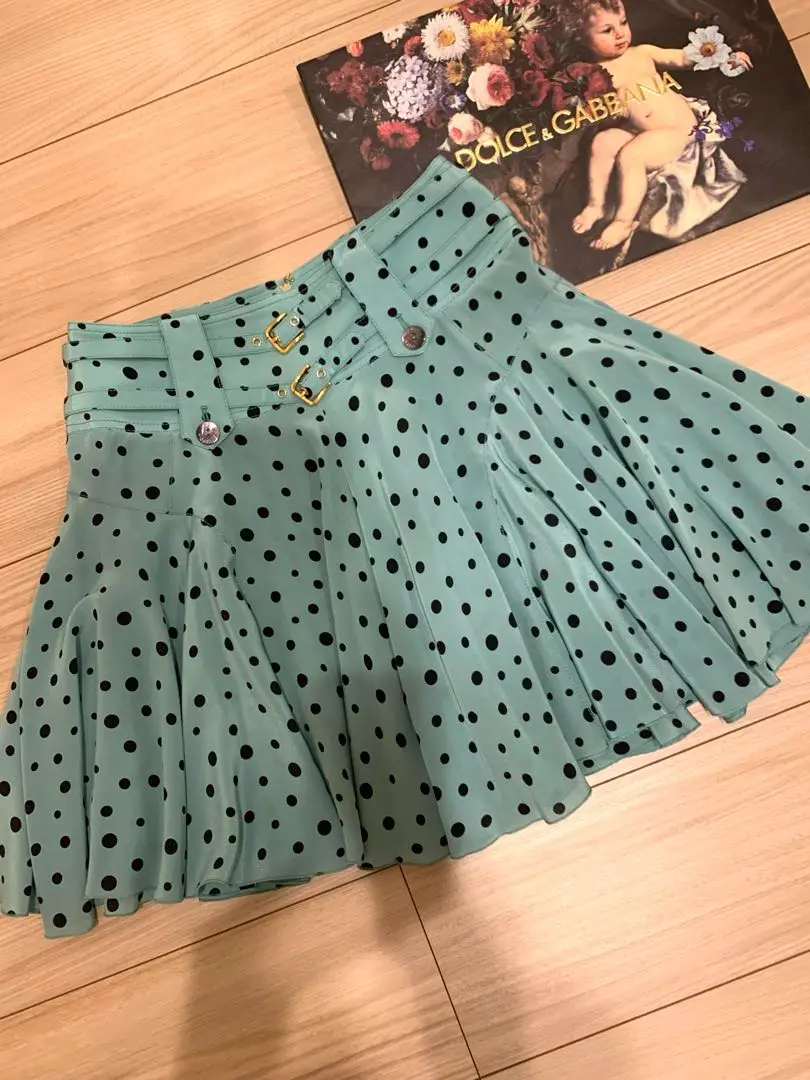 DOLCE＆GABBANA　ドルチェアンドガッバーナ　フレアスカート 美品 DOLCE&GABBANA スカート 40 ドルチェ＆ガッバーナ 秋 冬